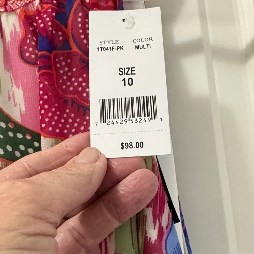 LF Floral Halter Maxi Dress in Pink, Blue, Green - Picture 3 of 5